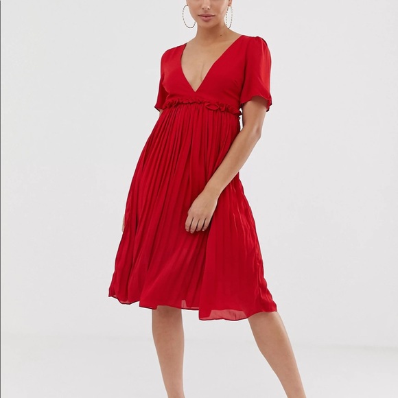 ASOS— Boohoo midi plunge dress - Picture 4 of 8